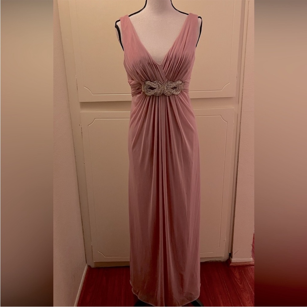 Elegant Pink Evening Gown